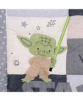 Lambs & Ivy Star Wars Classic 3-Piece Baby Crib Bedding Set - Yoda/Darth Vader