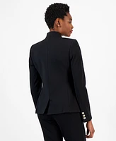 Tahari Asl Women's Ponte Faux Double-Breasted Jacket