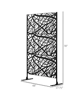 Streamdale Furniture Decorative Outdoor Privacy Screen with Twisted Branch Design