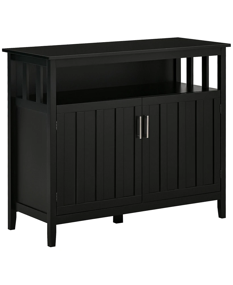 Streamdale Furniture Black Sideboard Buffet Cabinet for Entryway, Kitchen, or Coffee Station