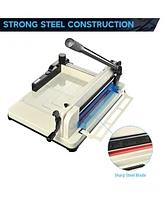 Yescom Paper Cutter Trimmer Industrial Guillotine 12" Cut Length Stack Heavy Duty