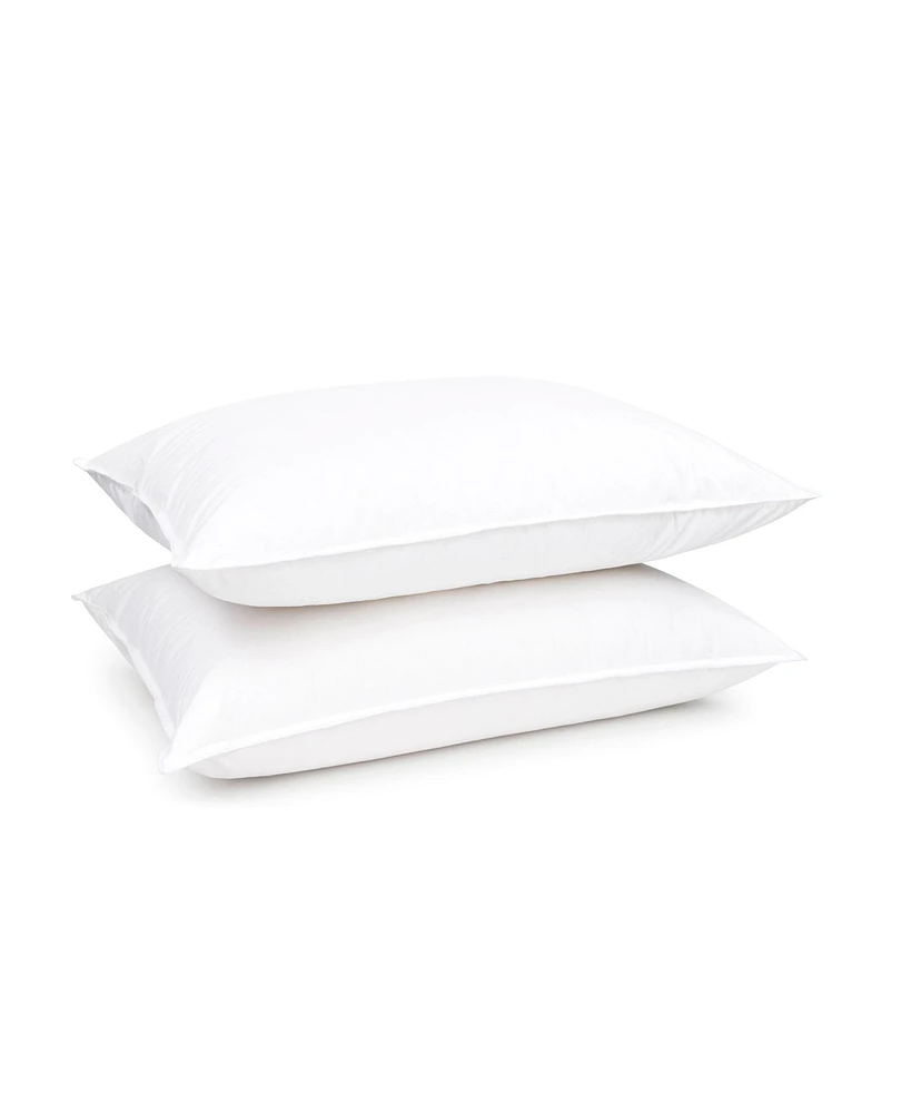 Bokser Home 2 Pack Medium Hotel Style Down Alternative Bed Pillow