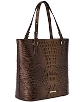 Brahmin Ezra Melbourne Embossed Large Leather Tote