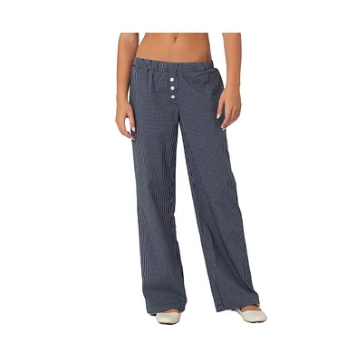 Edikted Women's Ellery Checkered Pants