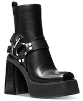 Michael Kors Women's Crosby Leather Moto Booties