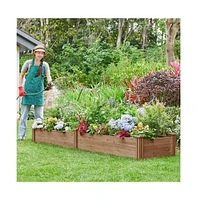 Yaheetech Wooden Raised Garden Bed Planter Box