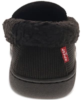 Levi's Men's Roger Faux-Sherpa Corduroy Slippers