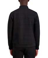 Karl Lagerfeld Paris Men's Plaid Track Jacket