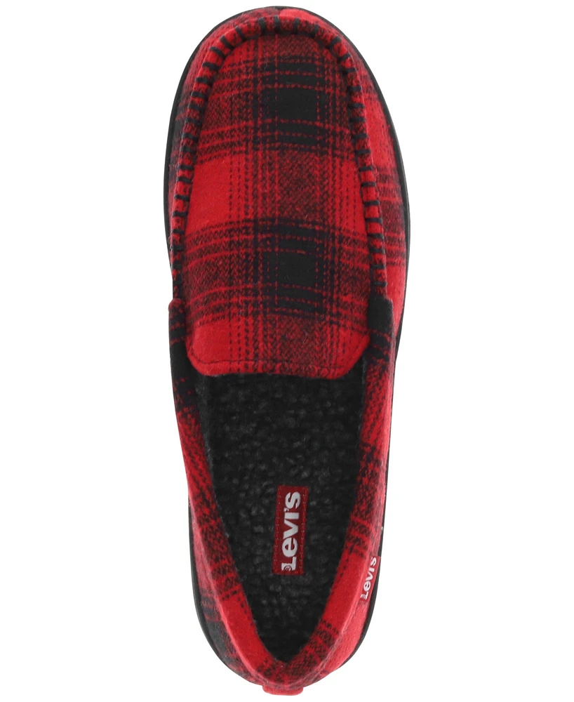 Levi's Men's Fields Buffalo Plaid Slippers