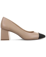 On 34th Tillyy Cap-Toe Block-Heel Pumps, Created for Macy's