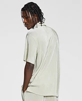Tinsel Men's Plisse Short-Sleeve Button-Up Shirt