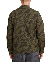 G-Star Raw Men's Straight-Fit Camouflage Shirt Jacket