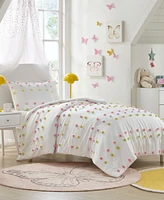 Mi Zone Kids Cora Pompom Clip Jacquard 3-Pc. Duvet Cover Set, Full/Queen