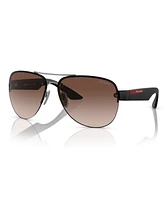 Prada Linea Rossa Men's Sunglasses, Ps 55YS