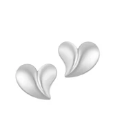 Adornia Tarnish Resistant Oversized Puffy Heart Earrings