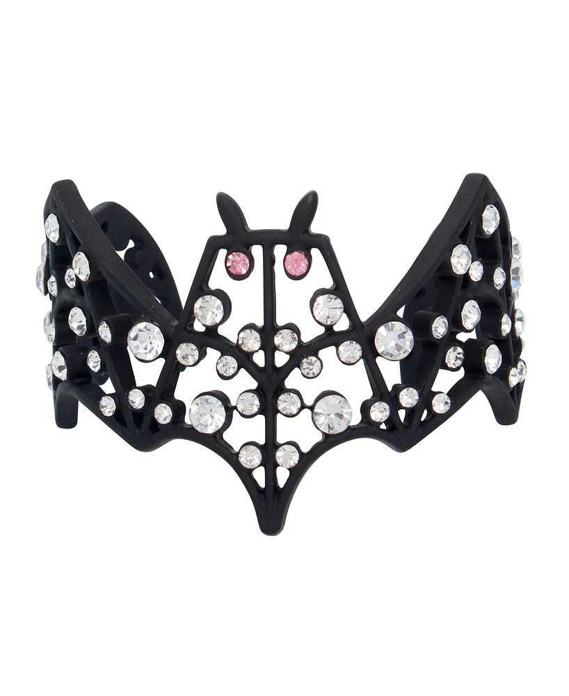 Betsey Johnson Faux Stone Bat Cuff Bracelet