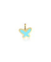 The Lovery Turquoise Butterfly Charm 14K Gold millimeters