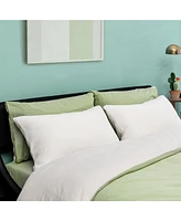 Costway 2Pack Shredded Memory Foam Bed Pillows Bamboo Rayon Cooling Cover 28''x18''