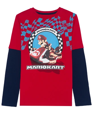 Mario Bros. Big Boys Twofer Kart Graphic T-shirt