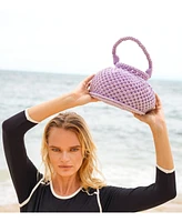 Brunna.co Purple Naga Macrame Bucket Bag