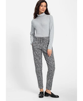 Olsen Women's Lisa Fit Straight Leg Snake Pant