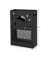 Slickblue Metal Umbrella Stand with a Removable Drip Tray
