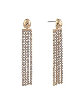 Laundry by Shelli Segal Rhinestone Chain Linear Earrings