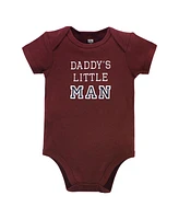 Hudson Baby Boys Cotton Bodysuit and Pant Set Daddy Short Sleeve