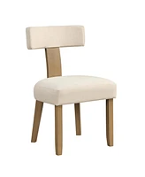Sugift Dining Chairs Set of 2 with Curved Backrest Padded Seat