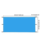 Yescom 43"x90" Swing Set Replacement Tarp Uv Protection Roof Playset Outdoor