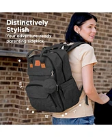 KeaBabies Rove Diaper Bag with Changing Pad, Waterproof Baby Bag, Travel