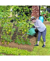 Sugift 74 Inch Tall Garden Trellis for Flower Vine Vegetable Fruit Pea