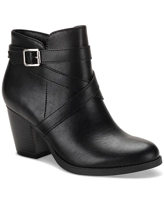 Style & Co Women's Zetaa Strappy Belt-Heel Booties, Created for Macy's