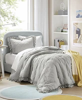 510 Design Phoebe Diamond Quilted Ruffle Edge 2-Pc. Comforter Set, Twin/Twin Xl