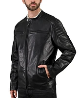 Frye Men's Cafe Racer Nappa Leather Jacket