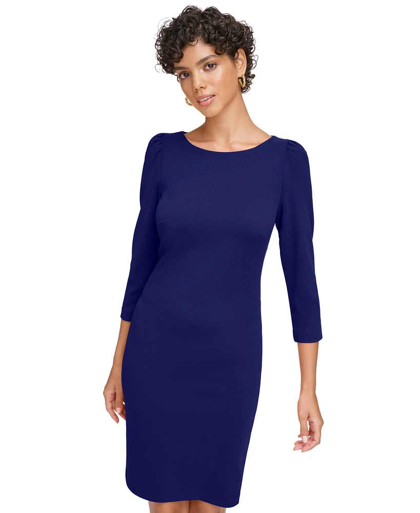 Calvin Klein Women's 3/4-Sleeve Sheath Dress