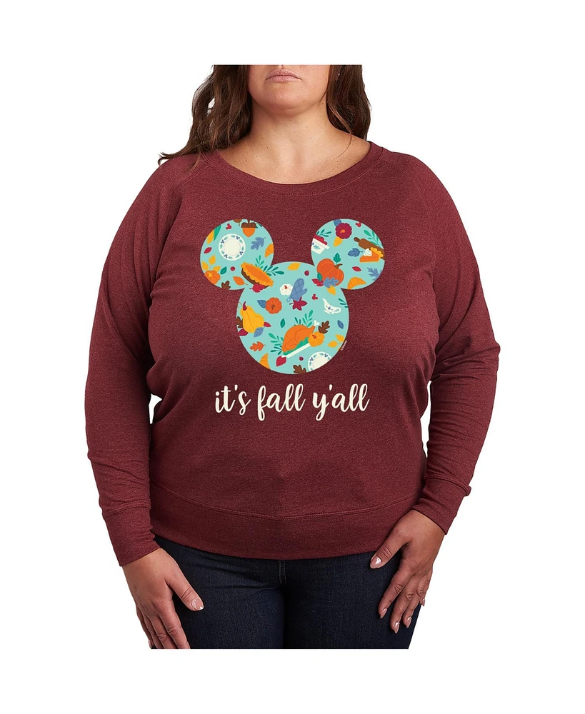 Hybrid Apparel Plus Disney Fall Yall Graphic Pullover T-shirt