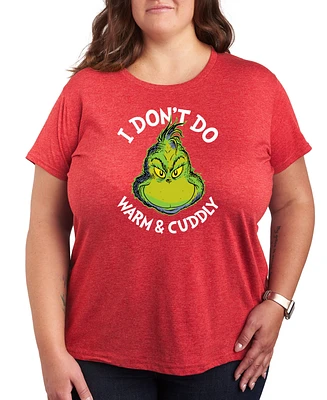 Hybrid Apparel Plus Grinch Warm Cuddly Graphic T-shirt