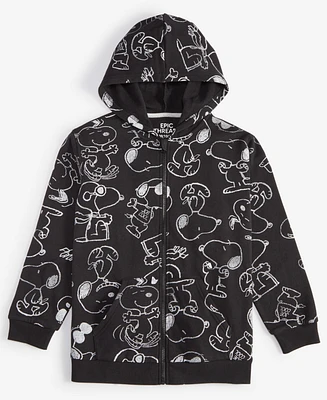 Epic Threads Little & Big Boys Snoopy-Print Zip-Up Hoodie, Exclusively at Macy's