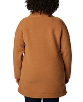 Columbia Plus Size Active Panorama Stand-Collar Long Jacket
