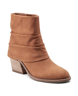 Earth Women's Savvy Ruched Block Heel Boots