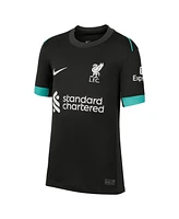 Nike Big Boys and Girls Mohamed Salah Forest Green Liverpool 2024/25 Away Replica Jersey