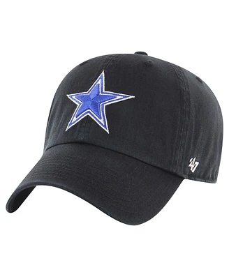 '47 Brand Men's Black Dallas Cowboys Secondary Clean Up Adjustable Hat