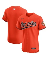 Nike Men's Orange Baltimore Orioles Alternate Vapor Premier Elite Patch Jersey