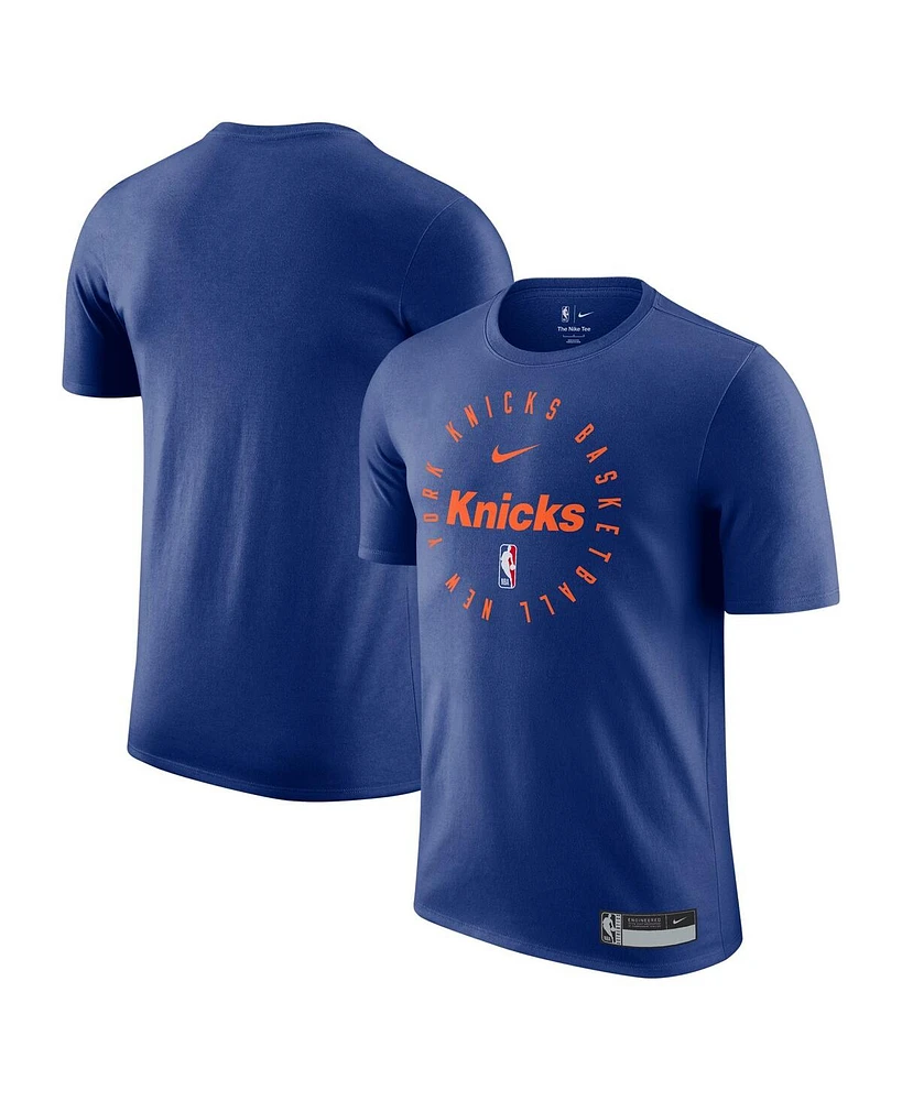 Nike Men's Blue New York Knicks 2024/25 Legend On-Court Practice Performance T-Shirt