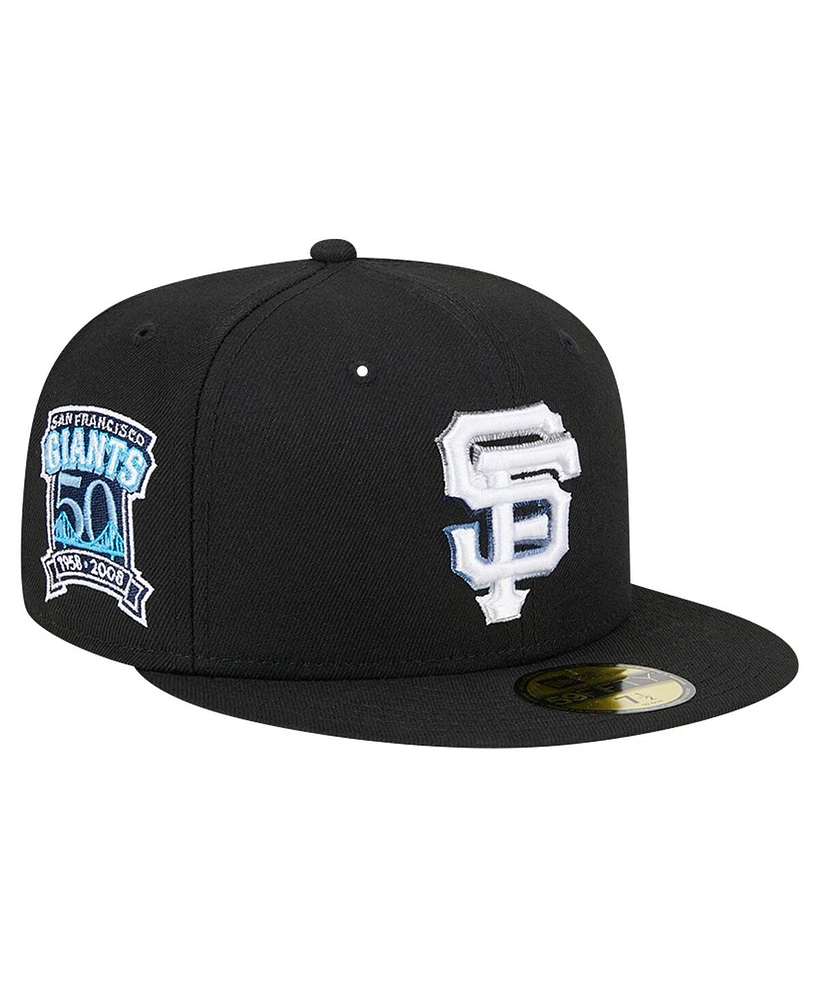 New Era Men's Black San Francisco Giants Raceway 59FIFTY Fitted Hat