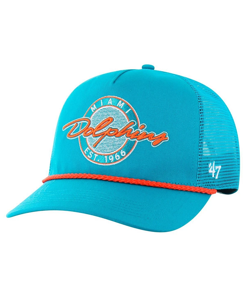 '47 Brand Men's Aqua Miami Dolphins Promenade Hitch Trucker Adjustable Hat