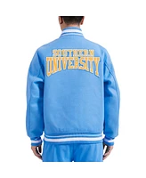 Pro Standard Men's Light Blue Southern University Jaguars Crest Wool Full-Zip Jacket