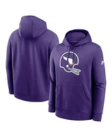 Nike Men's Purple Minnesota Vikings Rewind Club Logo Pullover Hoodie