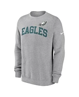 Nike Men's Heather Gray Philadelphia Eagles Club Pullover Sweatshirt